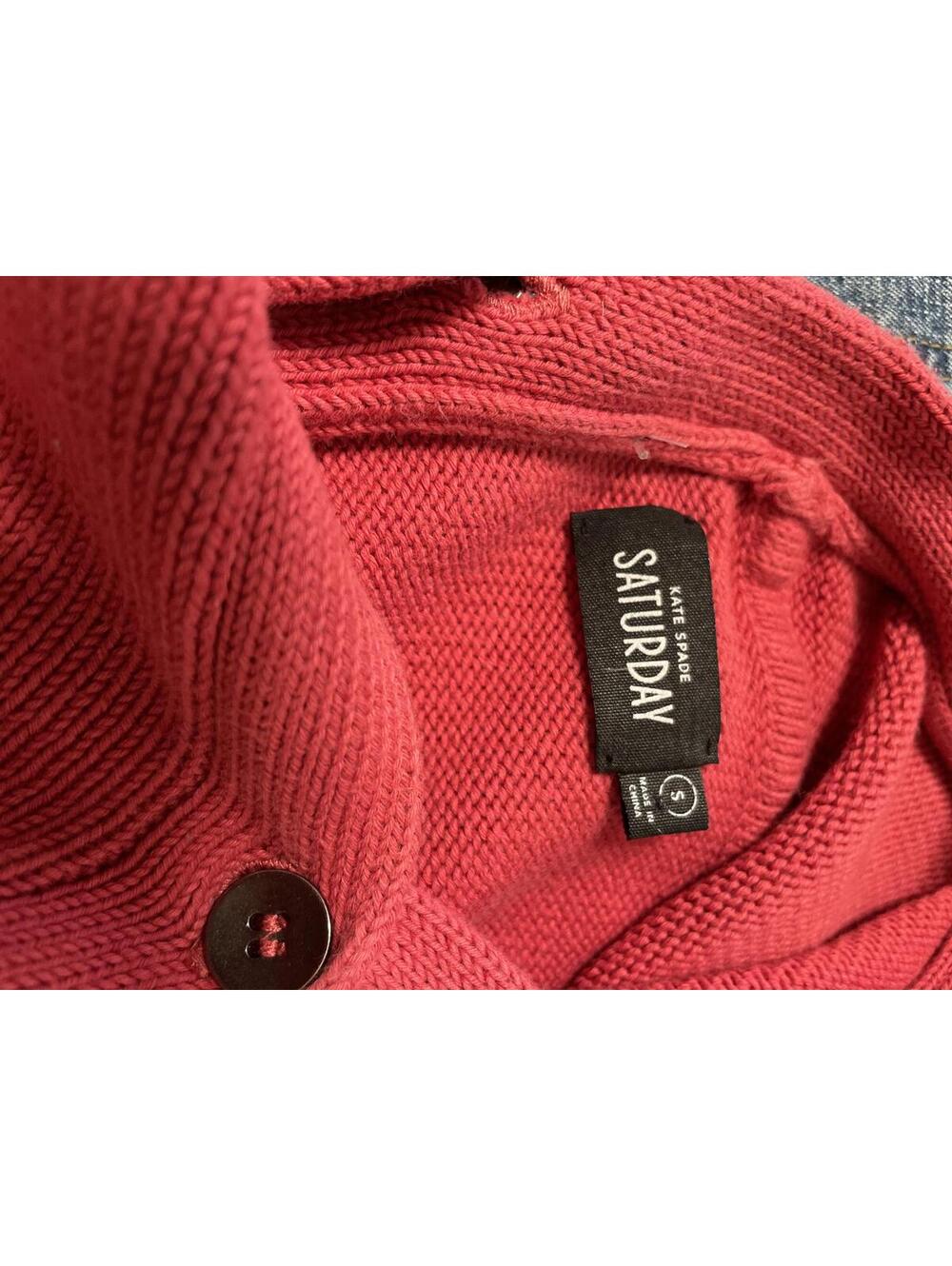 Kate Spade deep raspberry pink popular Saturday sweater size Small